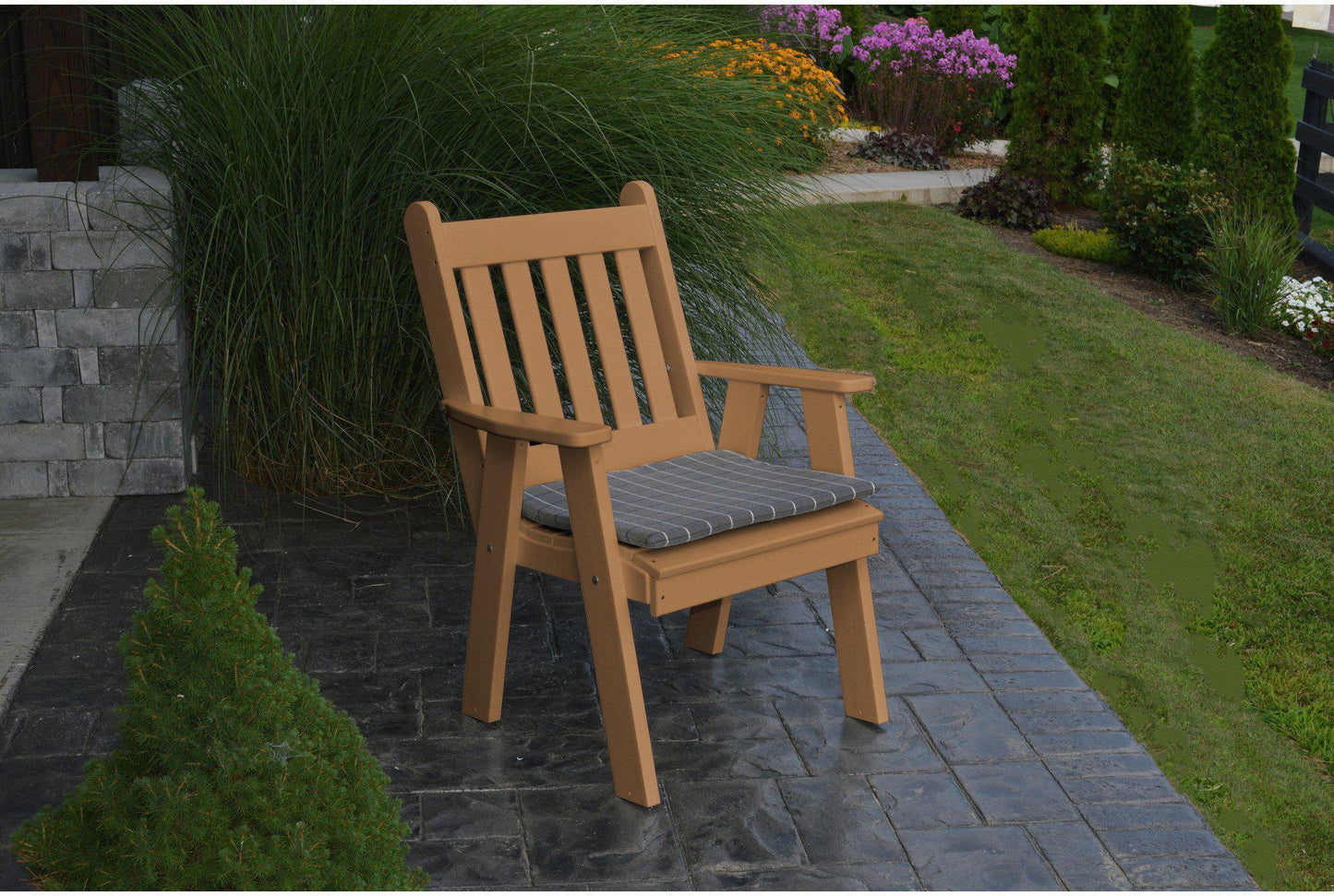 Patio Dining Chair - A&L Furniture Company Recycled Plastic Traditional English Dining Chair