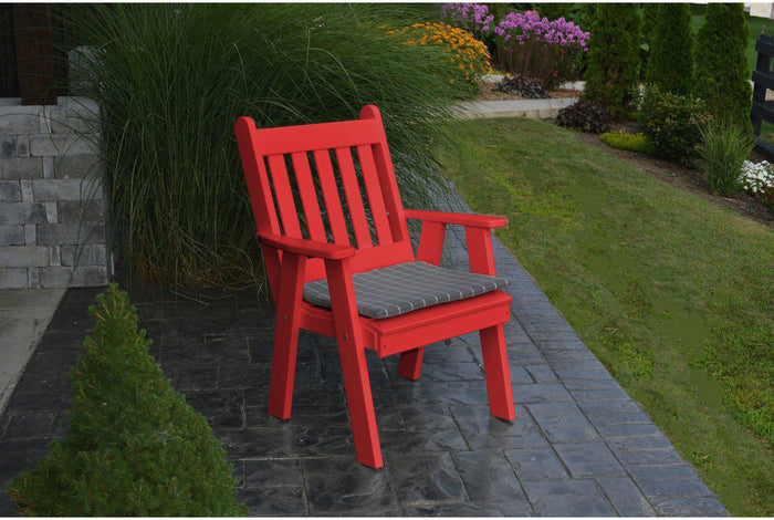 Patio Dining Chair - A&L Furniture Company Recycled Plastic Traditional English Dining Chair