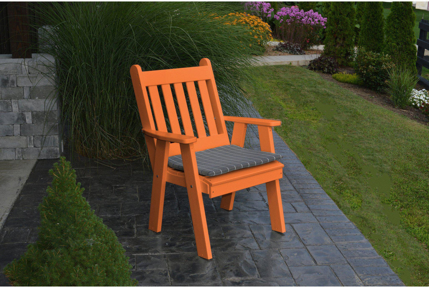 Patio Dining Chair - A&L Furniture Company Recycled Plastic Traditional English Dining Chair