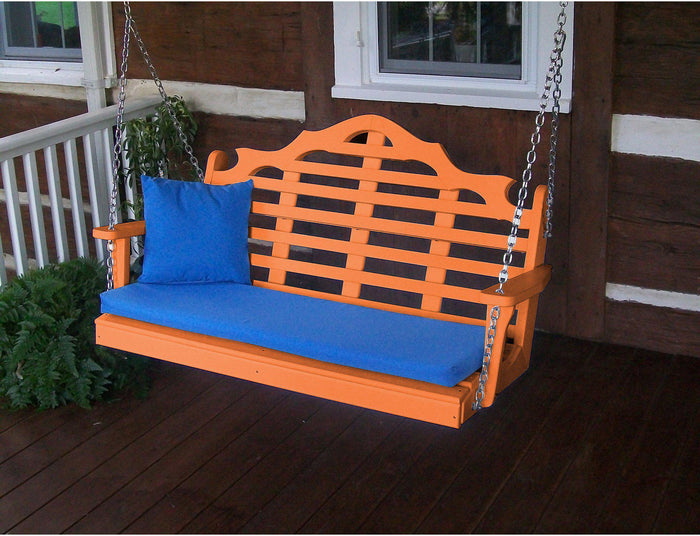 Porch Swing - A&L Furniture Company Marlboro Recycled Plastic 5ft Porch Swing