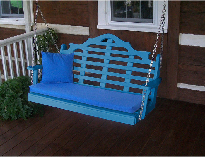 Porch Swing - A&L Furniture Company Marlboro Recycled Plastic 5ft Porch Swing