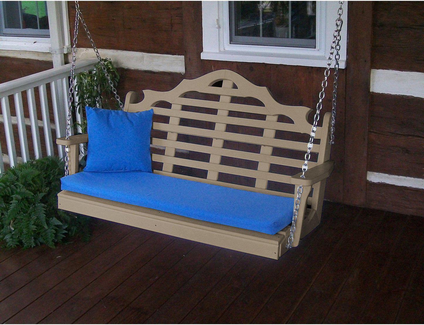 Porch Swing - A&L Furniture Company Marlboro Recycled Plastic 5ft Porch Swing
