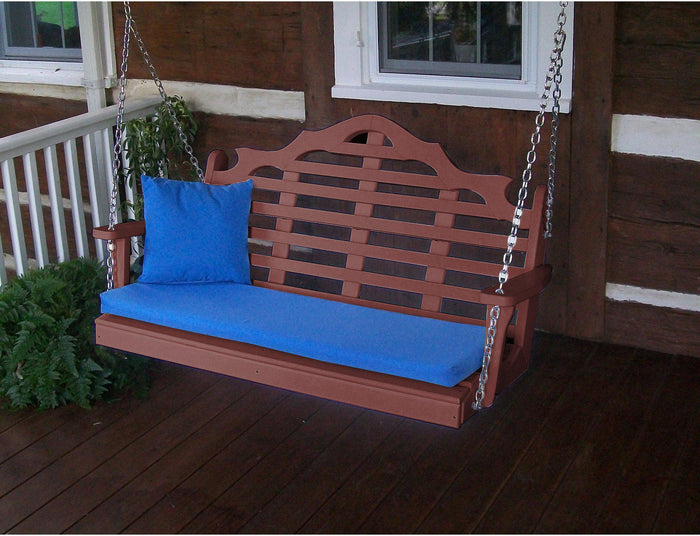 Porch Swing - A&L Furniture Company Marlboro Recycled Plastic 5ft Porch Swing