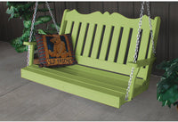 Porch Swing - A&L Furniture Company Royal English Recycled Plastic 4ft Porch Swing