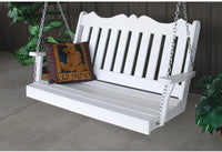 Porch Swing - A&L Furniture Company Royal English Recycled Plastic 4ft Porch Swing