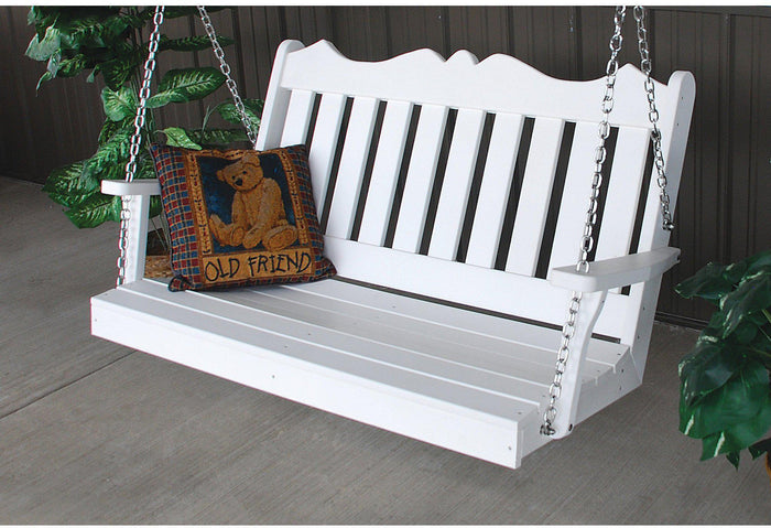 Porch Swing - A&L Furniture Company Royal English Recycled Plastic 4ft Porch Swing