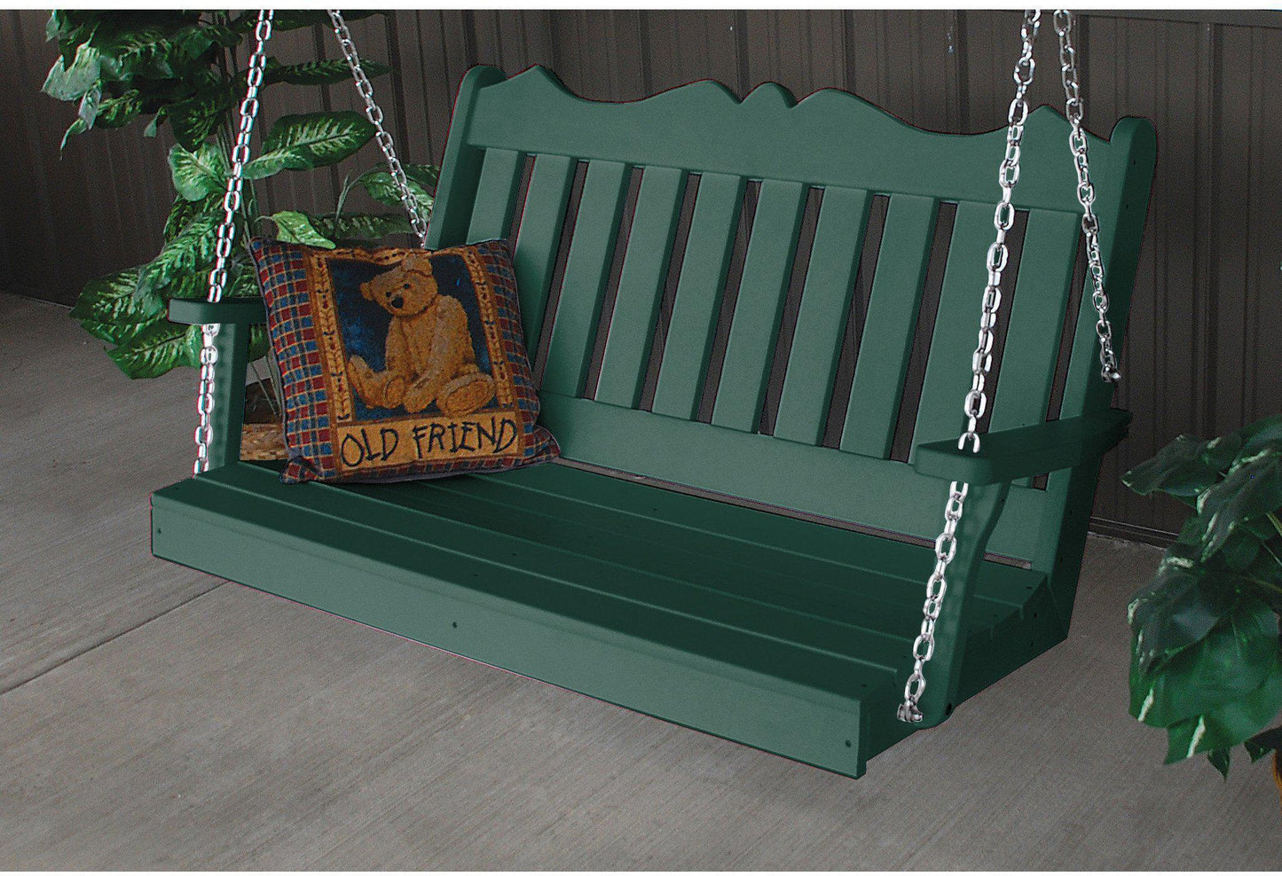 Porch Swing - A&L Furniture Company Royal English Recycled Plastic 4ft Porch Swing