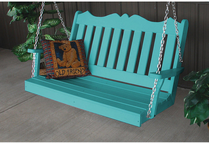 Porch Swing - A&L Furniture Company Royal English Recycled Plastic 4ft Porch Swing