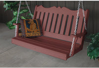 Porch Swing - A&L Furniture Company Royal English Recycled Plastic 4ft Porch Swing