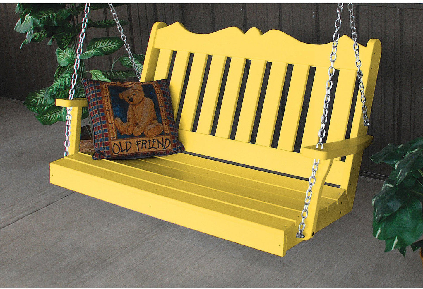 Porch Swing - A&L Furniture Company Royal English Recycled Plastic 4ft Porch Swing
