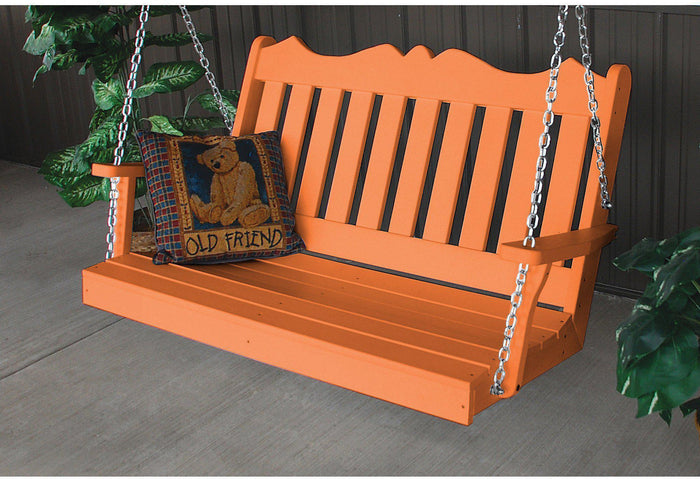 Porch Swing - A&L Furniture Company Royal English Recycled Plastic 5ft Porch Swing