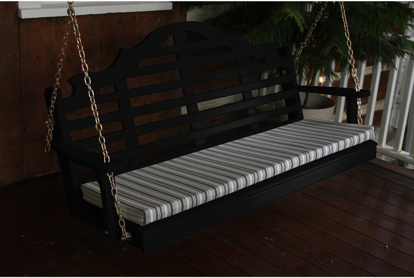 A & L Furniture Marlboro Yellow Pine 4ft Porch Swing  - Ships FREE in 5-7 Business days - Rocking Furniture