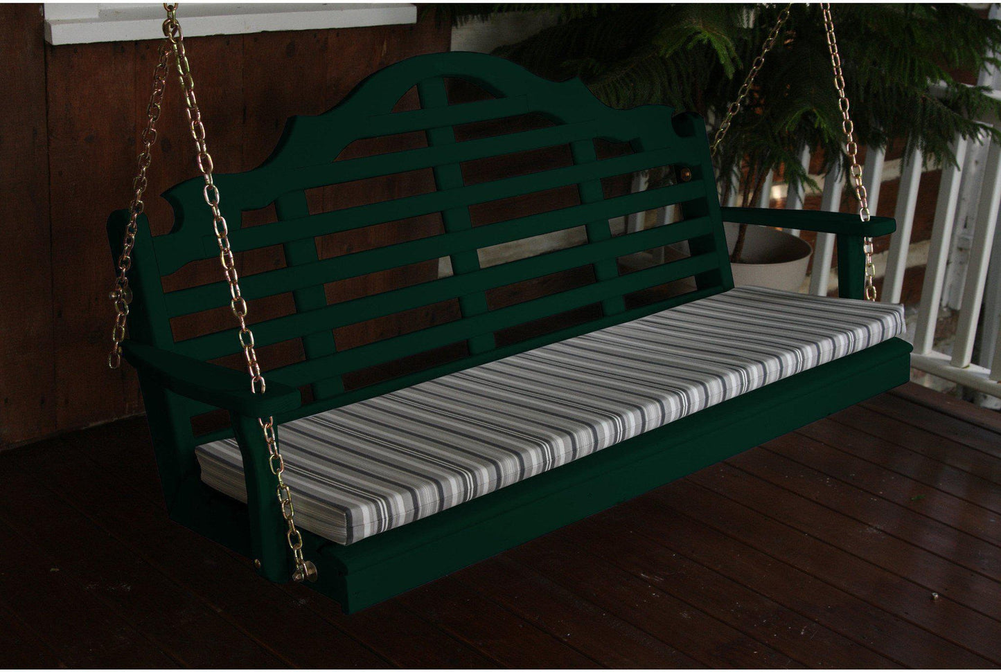 A & L Furniture Marlboro Yellow Pine 6ft Porch Swing  - Ships FREE in 5-7 Business days - Rocking Furniture