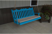 A & L Furniture Royal English Yellow Pine 6ft. Porch Swing  - Ships FREE in 5-7 Business days - Rocking Furniture