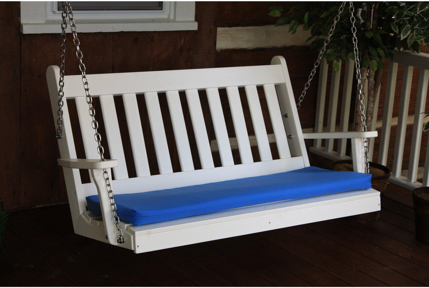 Porch Swing - A&L Furniture Traditional English Recycled Plastic 4ft Porch Swing