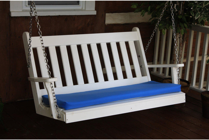 Porch Swing - A&L Furniture Traditional English Recycled Plastic 4ft Porch Swing