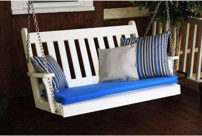 Porch Swing - A&L Furniture Traditional English Recycled Plastic 4ft Porch Swing