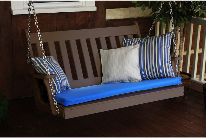 Porch Swing - A&L Furniture Traditional English Recycled Plastic 5ft Porch Swing