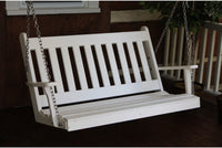 Porch Swing - A&L Furniture Traditional English Recycled Plastic 5ft Porch Swing