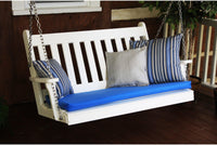 Porch Swing - A&L Furniture Traditional English Recycled Plastic 5ft Porch Swing