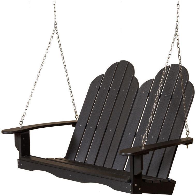 Porch Swing - Wildridge Recycled Plastic Classic Adirondack 4ft Porch Swing