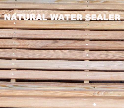 la cypress natural water sealer swatch