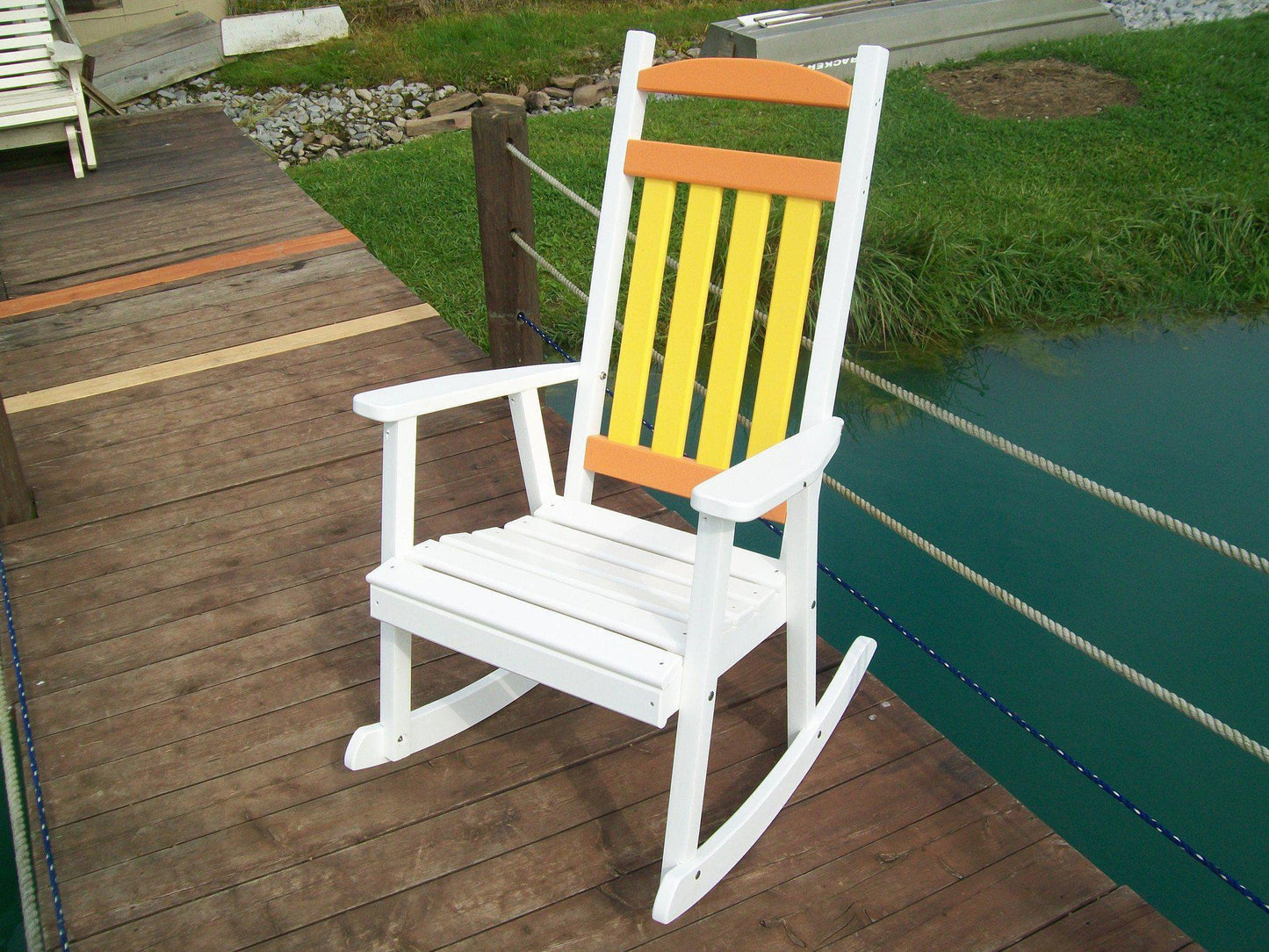 Rocking Chair - A&L Furniture Company Classic Recycled Plastic Porch Rocking Chair