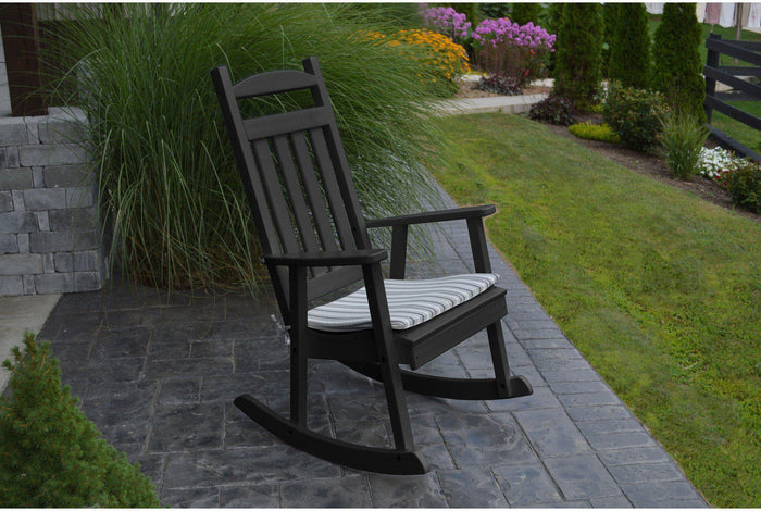 Rocking Chair - A&L Furniture Company Classic Recycled Plastic Porch Rocking Chair