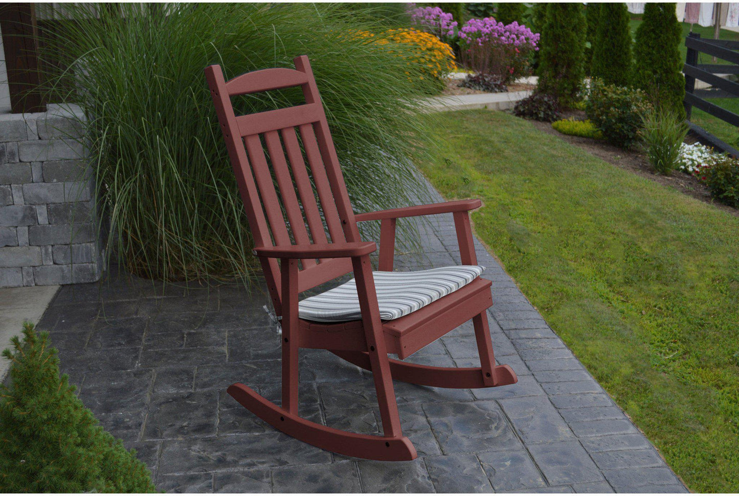 Rocking Chair - A&L Furniture Company Classic Recycled Plastic Porch Rocking Chair