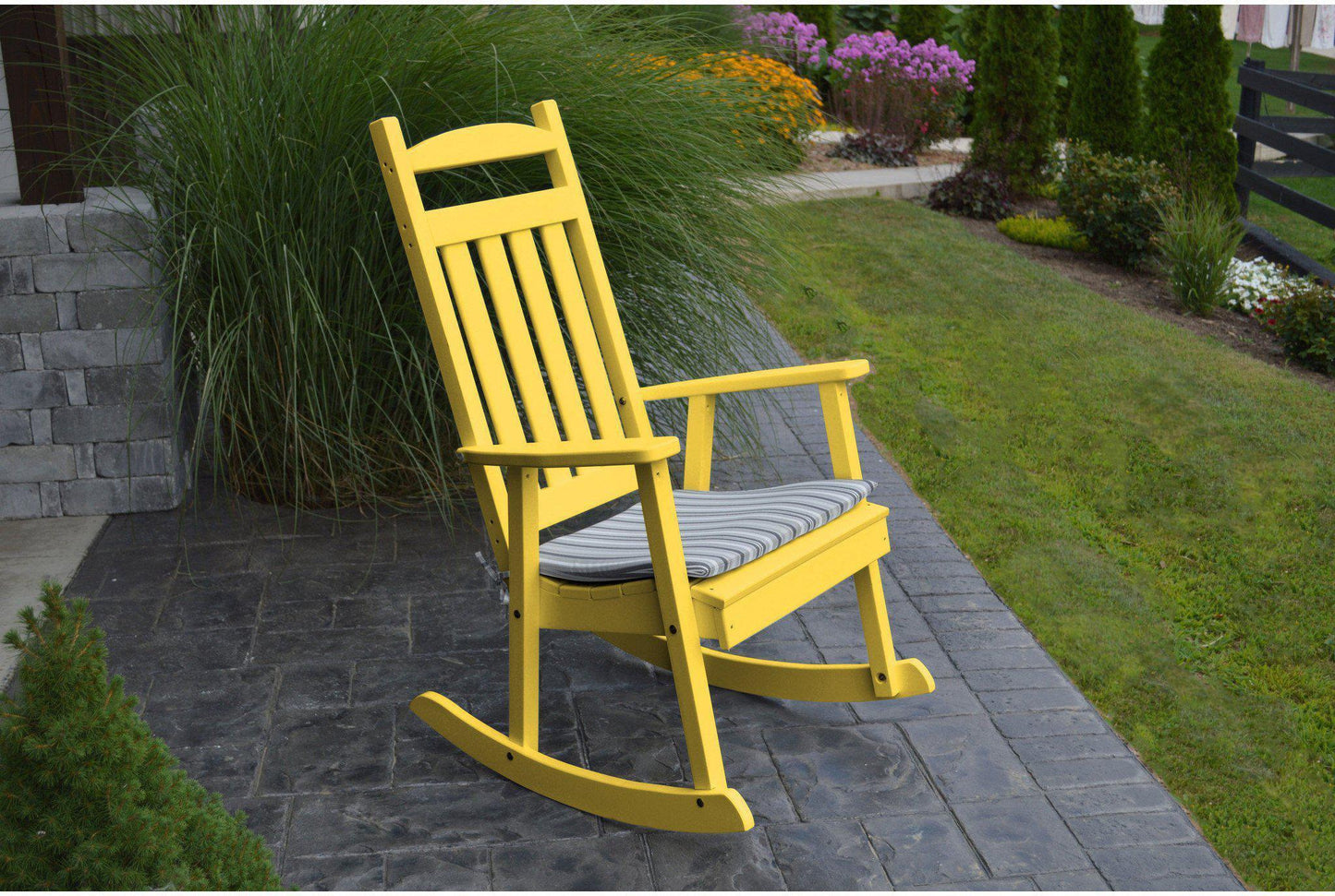 Rocking Chair - A&L Furniture Company Classic Recycled Plastic Porch Rocking Chair