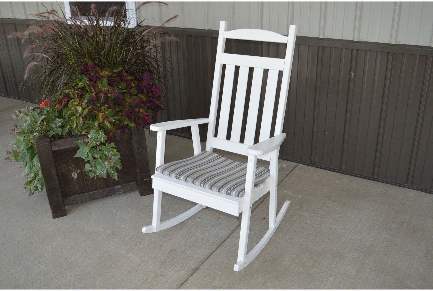 A & L Furniture Yellow Pine Classic Porch Rocking Chair  - Ships FREE in 5-7 Business days - Rocking Furniture