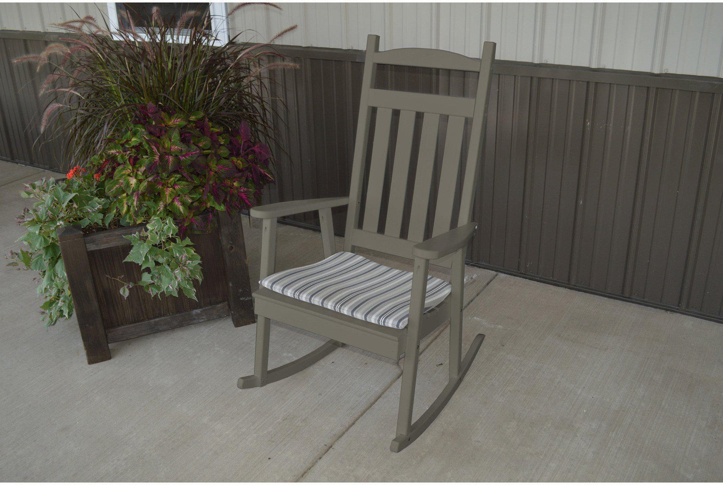 A & L Furniture Yellow Pine Classic Porch Rocking Chair  - Ships FREE in 5-7 Business days - Rocking Furniture