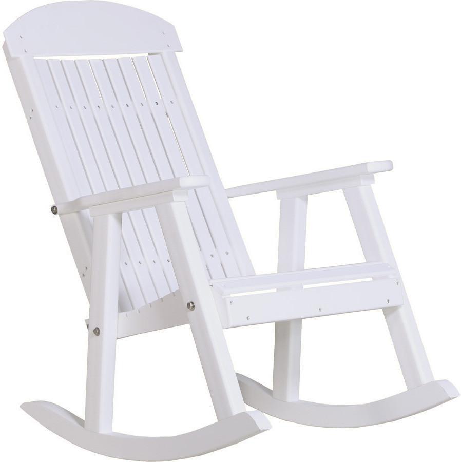 LuxCraft Classic Traditional Recycled Plastic Rocking Chair - Rocking Furniture