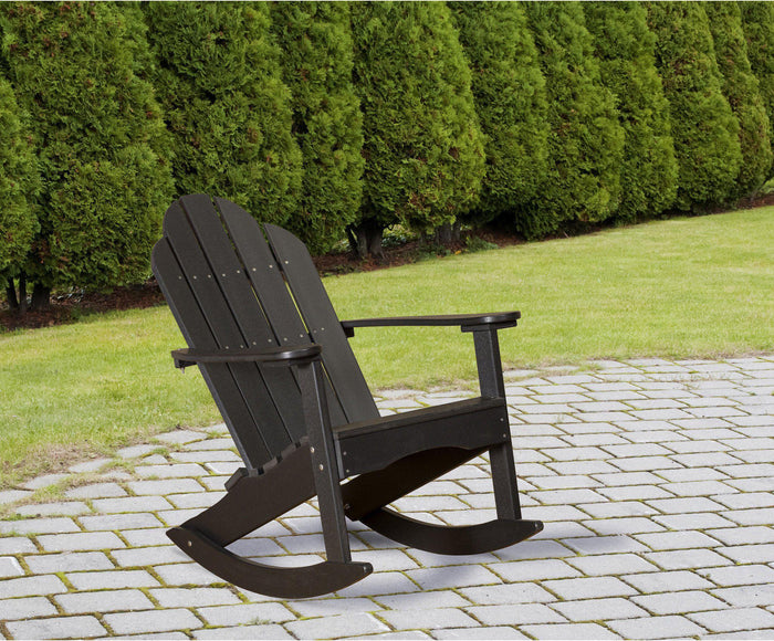 Rocking Chair - Wildridge Recycled Plastic Classic Adirondack Rocking Chair
