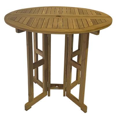 Royal Teak Collection Admiral Bar Drop-Leaf Table 45" Round - SHIPS WITHIN 1 TO 2 BUSINESS DAYS