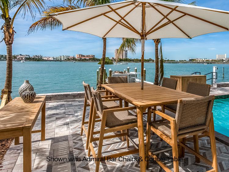 Royal Teak Collection Admiral 40" x 70" Rectangular Bar Table - SHIPS WITHIN 1 TO 2 BUSINESS DAYS