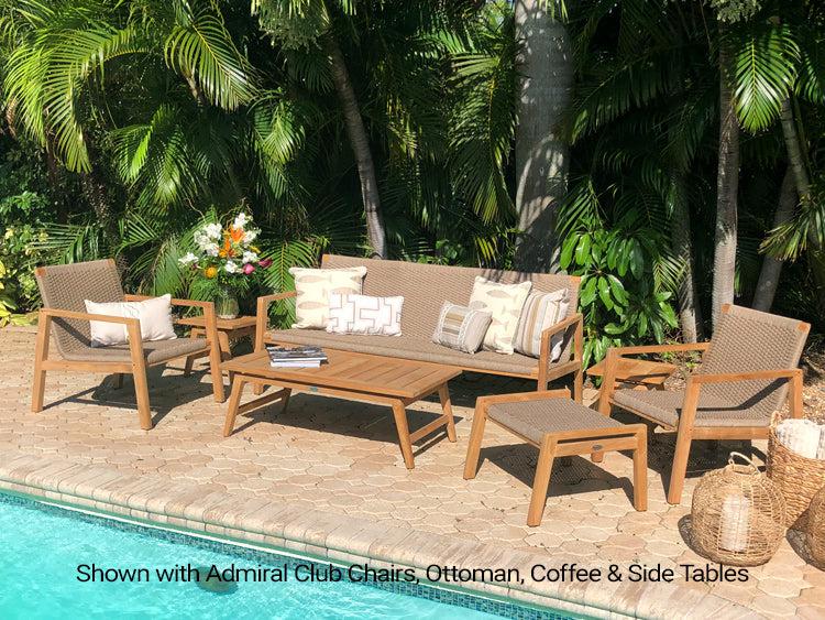 Royal Teak Collection Admiral Sofa - SHIPS WITHIN 1 TO 2 BUSINESS DAYS