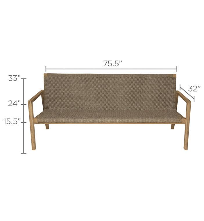Royal Teak Collection Admiral Sofa - SHIPS WITHIN 1 TO 2 BUSINESS DAYS