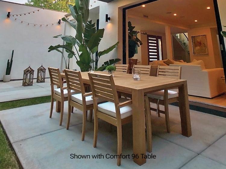 Royal Teak Collection Outdoor Avant Stacking Patio Chair - SHIPS WITHIN 1 TO 2 BUSINESS DAYS