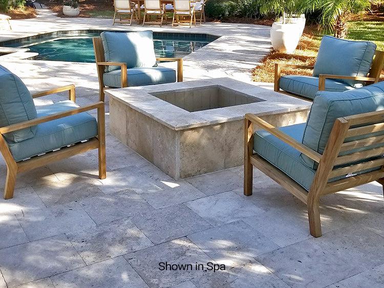 Royal Teak Collection Deep Seating Outdoor Patio Coastal Chair - SHIPS WITHIN 1 TO 2 BUSINESS DAYS