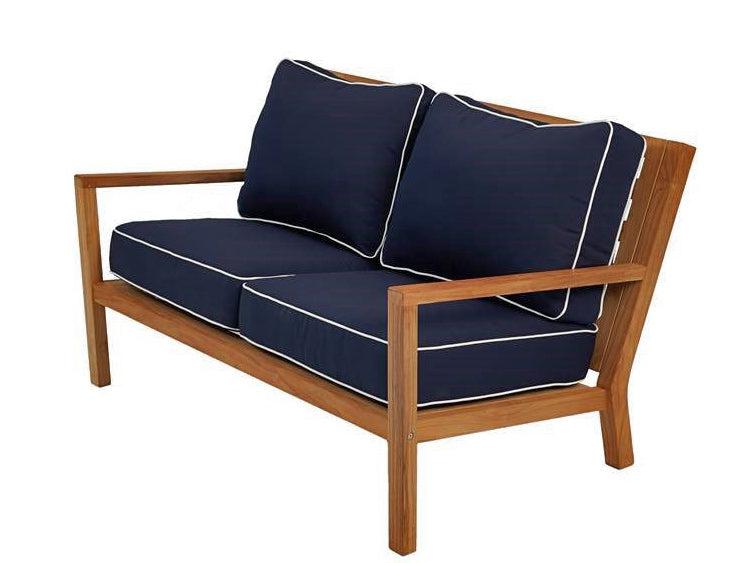 Royal Teak Collection Deep Seating Outdoor Coastal Patio Love-Seat / 2-Seater - SHIPS WITHIN 1 TO 2 BUSINESS DAYS