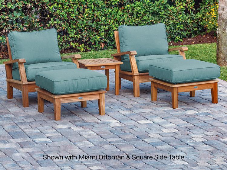 Royal Teak Collection Miami Deep Seating Outdoor Chair - SHIPS WITHIN 1 TO 2 BUSINESS DAYS