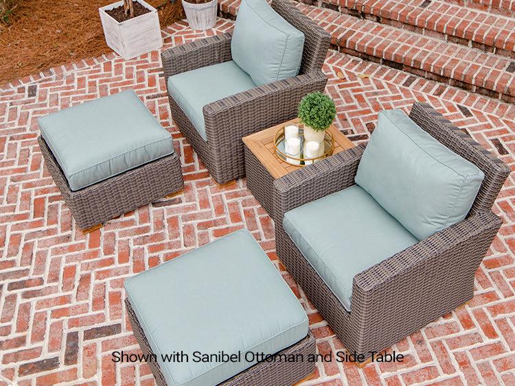 Royal Teak Collection All Weather Wicker Sanibel Deep Seating Club Chair - SHIPS WITHIN 1 TO 2 BUSINESS DAYS