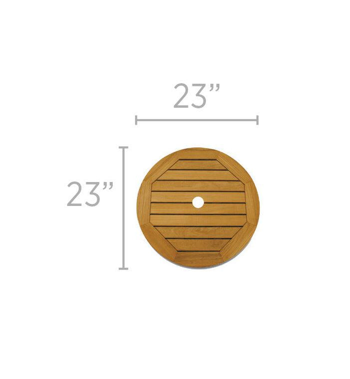 lazy susan for patio umbrella table Outdoor Lazy Susan with 2" Umbrella Hole | Royal Teak Collection