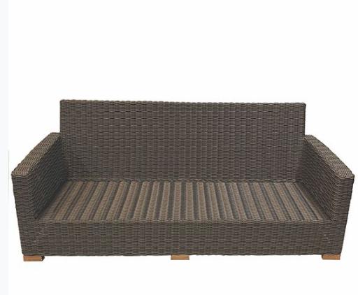 Royal Teak Collection All Weather Wicker Deep Seating Sanibel Sofa - SHIPS WITHIN 1 TO 2 BUSINESS DAYS