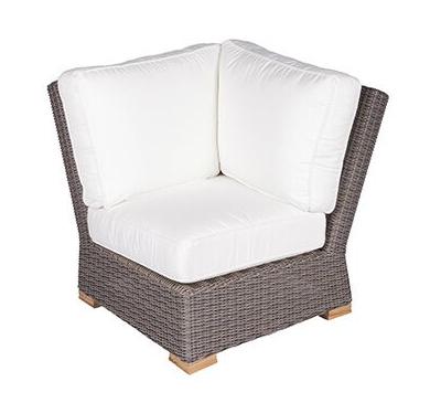 Royal Teak Collection All Weather Deep Seating Sanibel Wicker Sectional Corner - SHIPS WITHIN 1 TO 2 BUSINESS DAYS