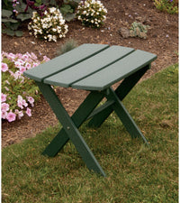 A&L Furniture Co. Recycled Plastic Folding Oval End Table  - Ships FREE in 5-7 Business days - Rocking Furniture