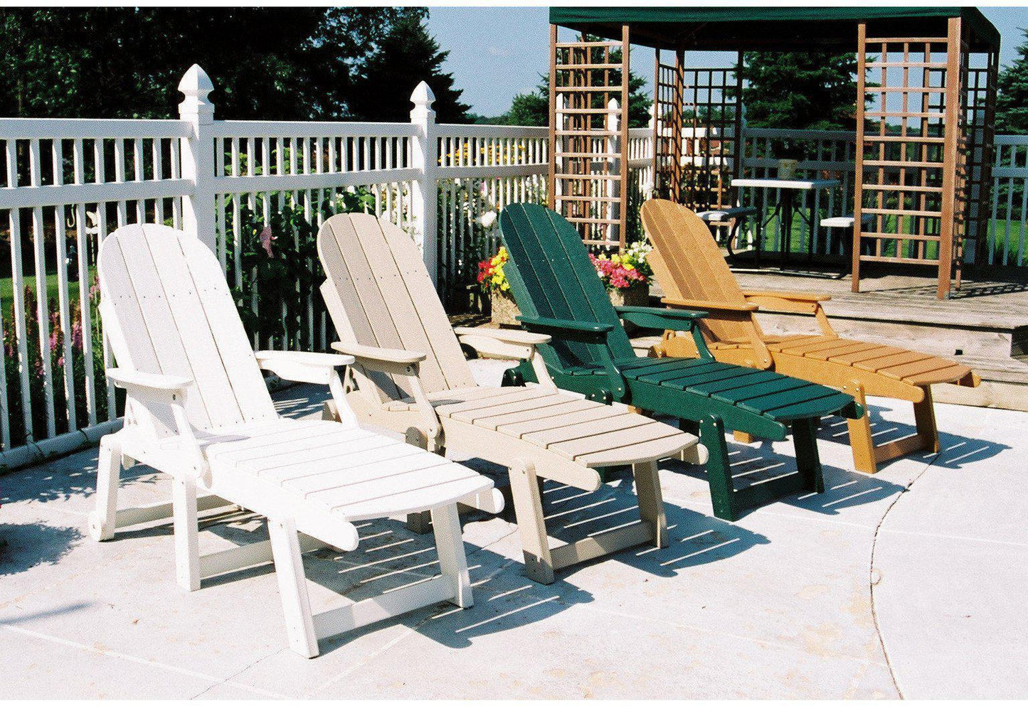 Tailwind Furniture Recycled Plastic Chaise Lounge With Arms - CL 600 AR - Rocking Furniture