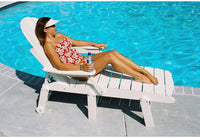 Tailwind Furniture Recycled Plastic Chaise Lounge With Arms - CL 600 AR - Rocking Furniture