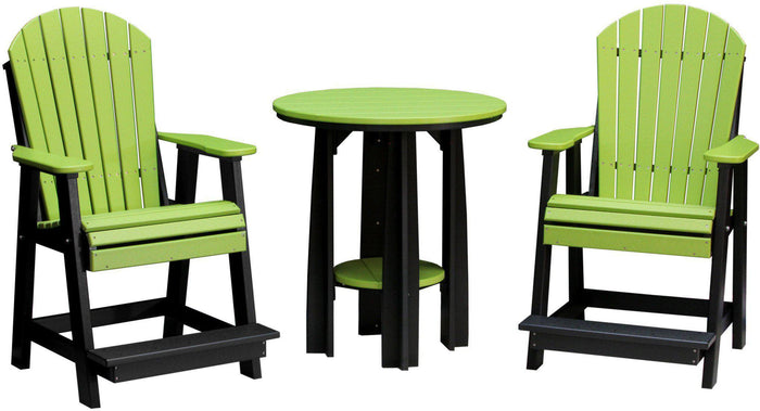 LuxCraft Recycled Plastic 36" Balcony Table - Rocking Furniture